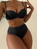 Sexy High Waist Bikini Push Up Swimwear Women Swimsuit Two-piece Bikini Set Bather Bathing Suit Beach Wear Biquini Female