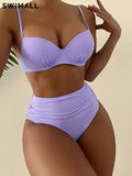 Sexy High Waist Bikini Push Up Swimwear Women Swimsuit Two-piece Bikini Set Bather Bathing Suit Beach Wear Biquini Female