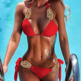 Sexy Bikinis Female Swimsuit Solid Color Swimwear Push Up Brazilian Bikini Girls Beach Swimming Bathing Suits Women Bather 2023